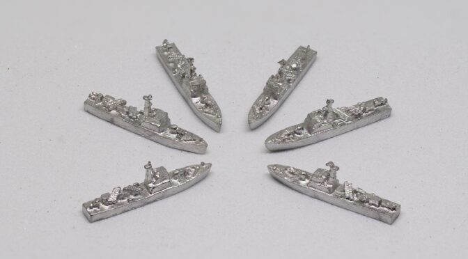 A Selection of Viking Forge 1/2400 Ship Miniatures